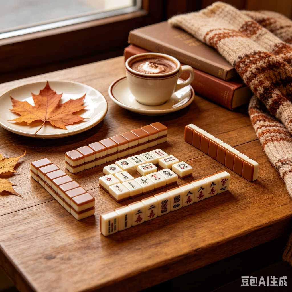 mahjong set with dice and chips